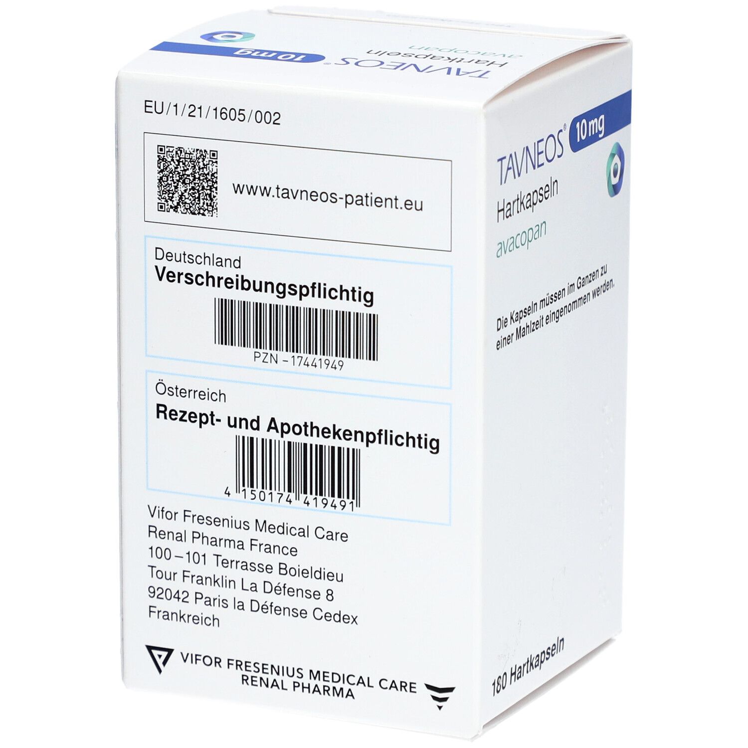 TAVNEOS 10 mg Hartkapseln