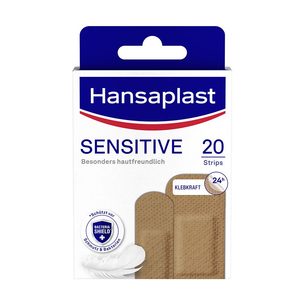 Hansaplast Sensitive Hautton Medium 20 Strips