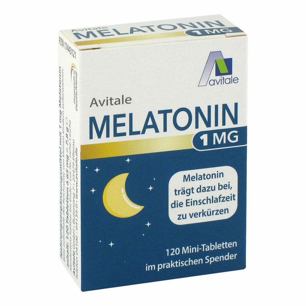 Avitale MELATONIN 1 mg Mini-Tabletten im Spender