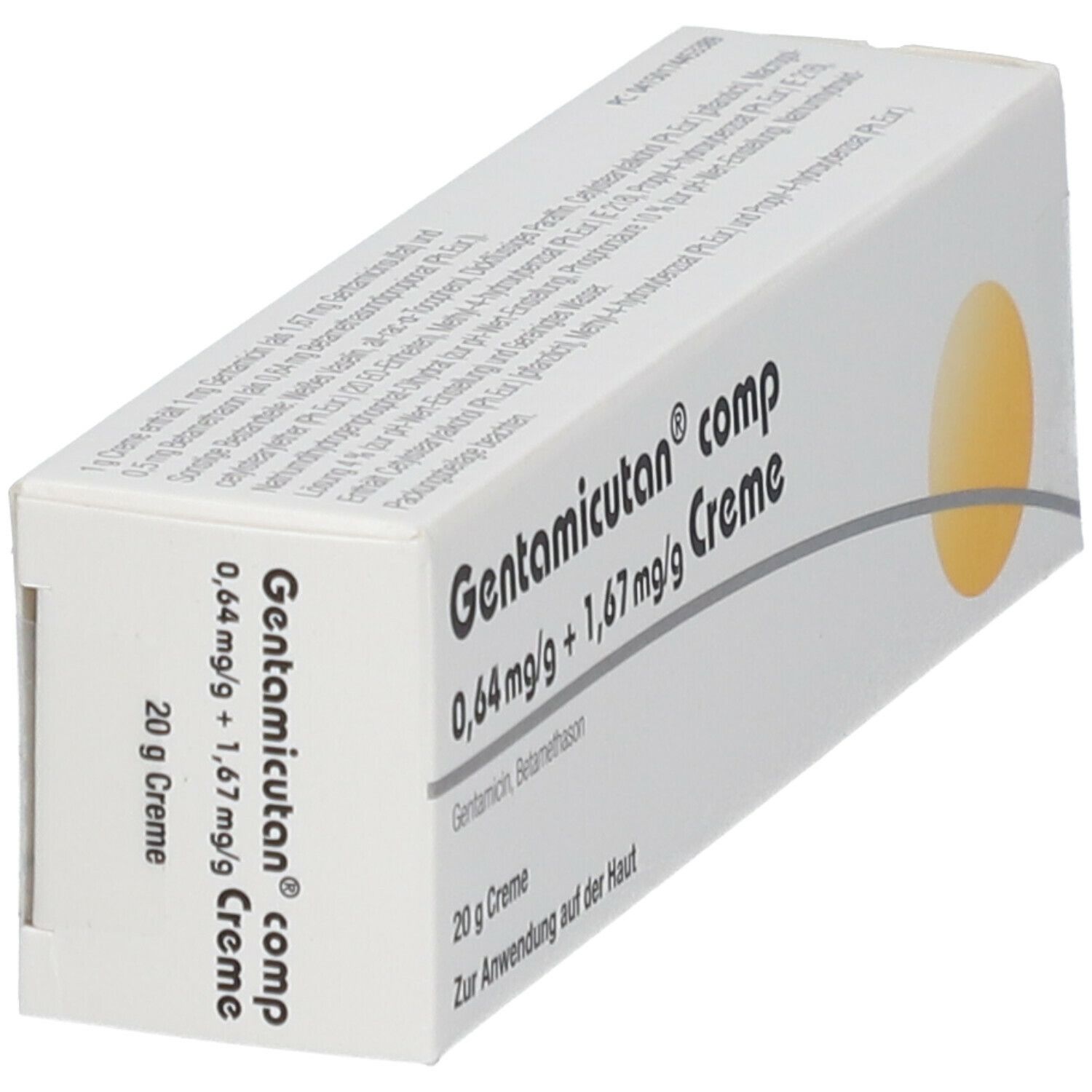 Gentamicutan comp 0,64 mg/g + 1,67 Creme 20 g