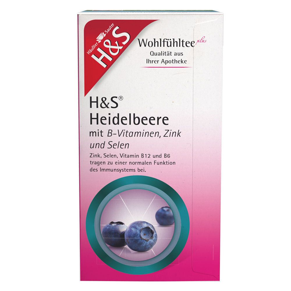 H&S Heidelbeere mit B-Vitaminen Zink und Selen Fbeutel