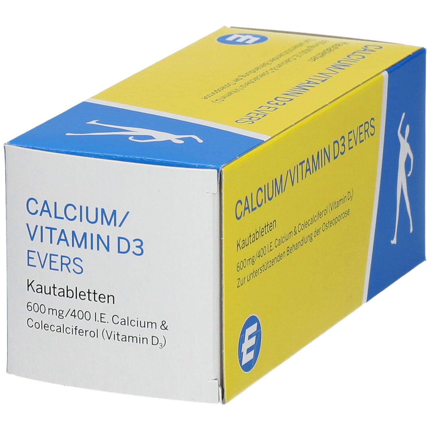 Calcium / Vitamin D3 Evers 600 mg / 400 I.E Kautabletten