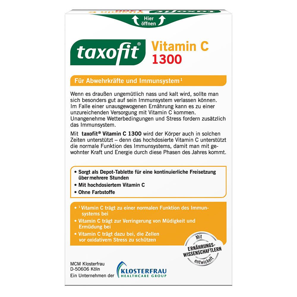 Taxofit Vitamin C 1300 Tabletten 30 St