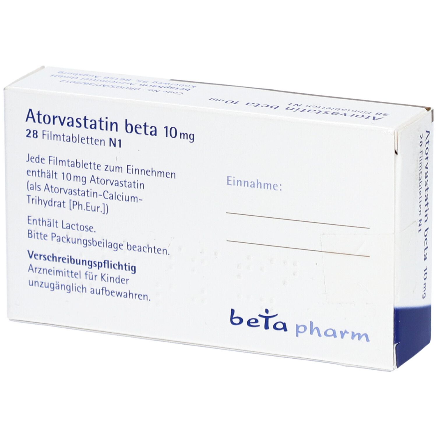 ATORVASTATIN beta 10 mg Filmtabletten