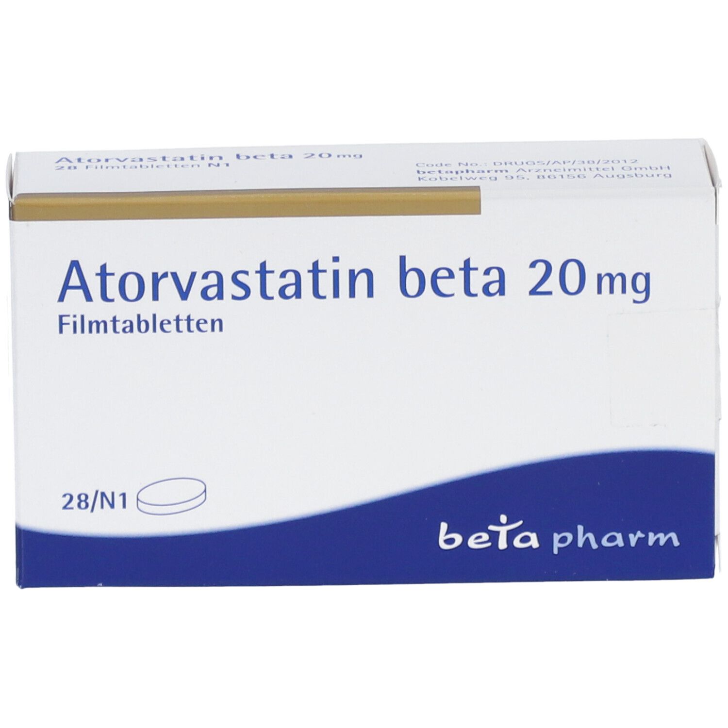 ATORVASTATIN beta 20 mg Filmtabletten