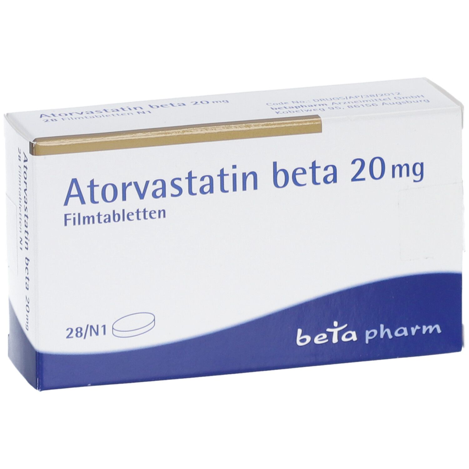 ATORVASTATIN beta 20 mg Filmtabletten