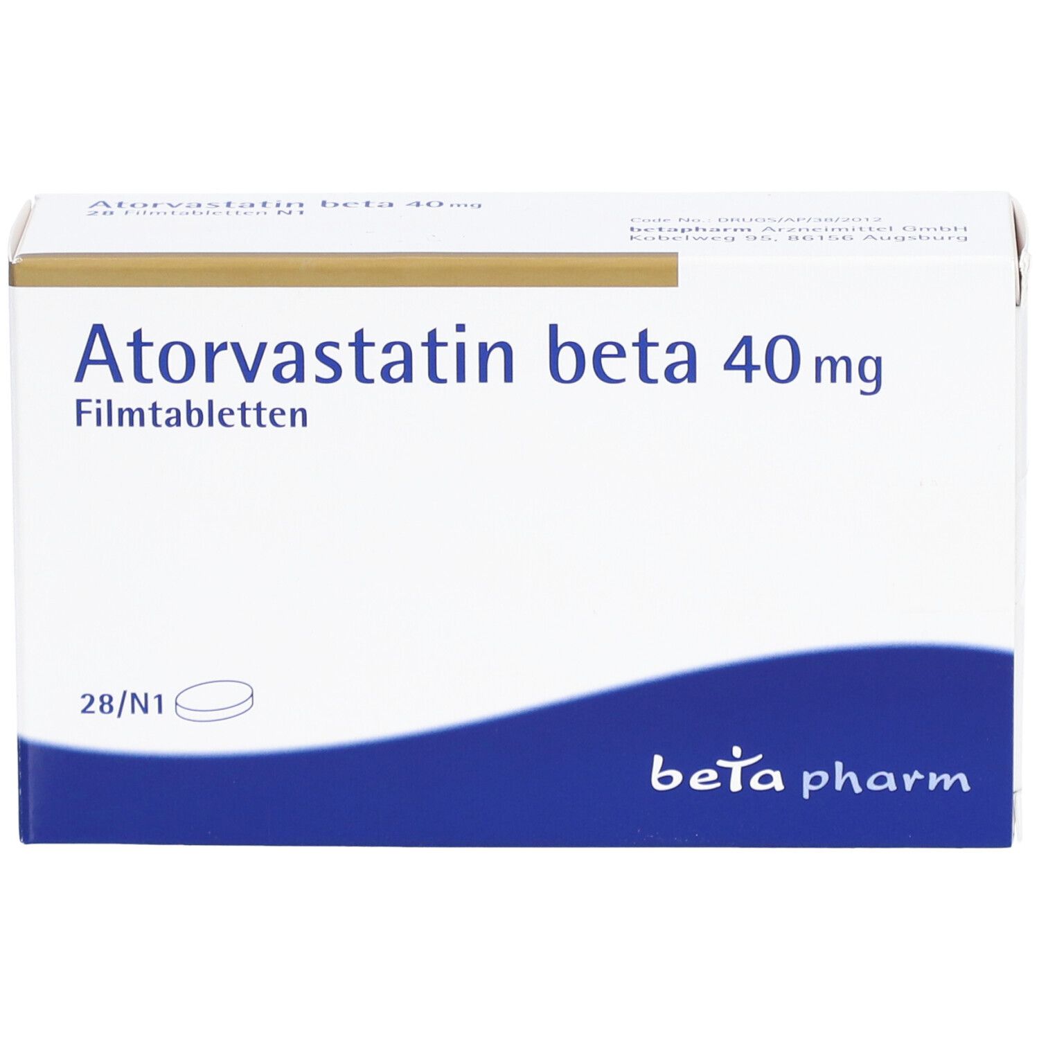 ATORVASTATIN beta 40 mg Filmtabletten