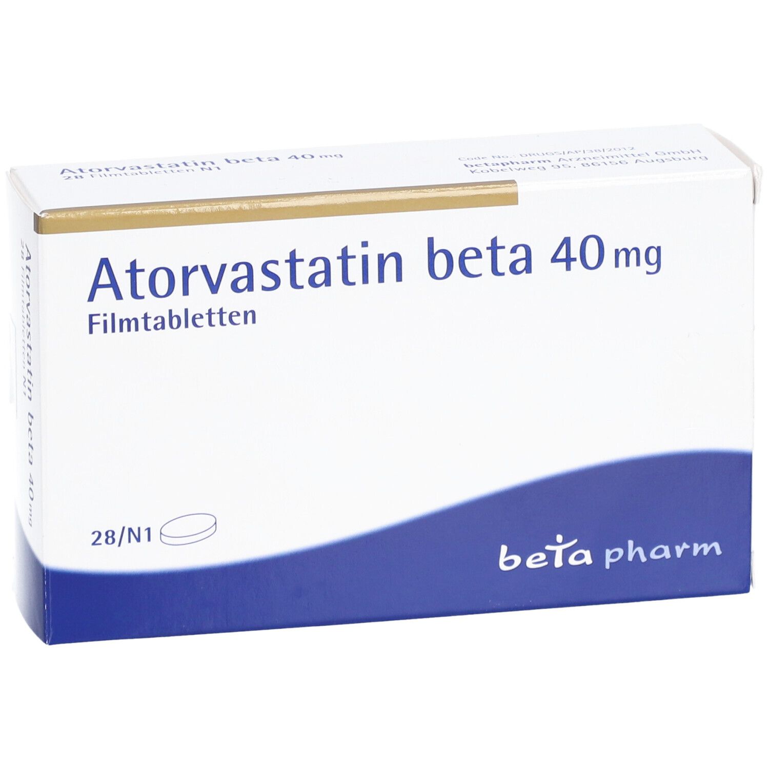 ATORVASTATIN beta 40 mg Filmtabletten