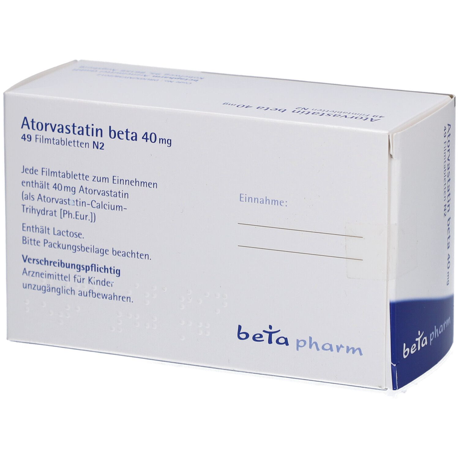 ATORVASTATIN beta 40 mg Filmtabletten