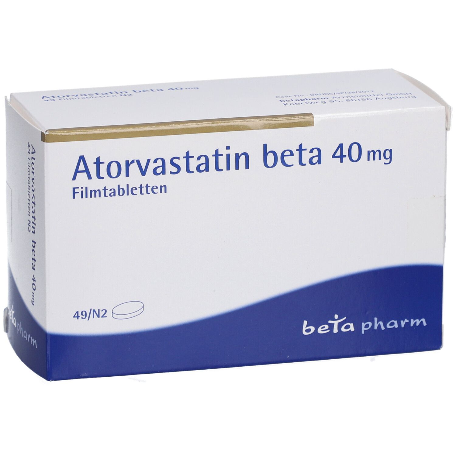 ATORVASTATIN beta 40 mg Filmtabletten