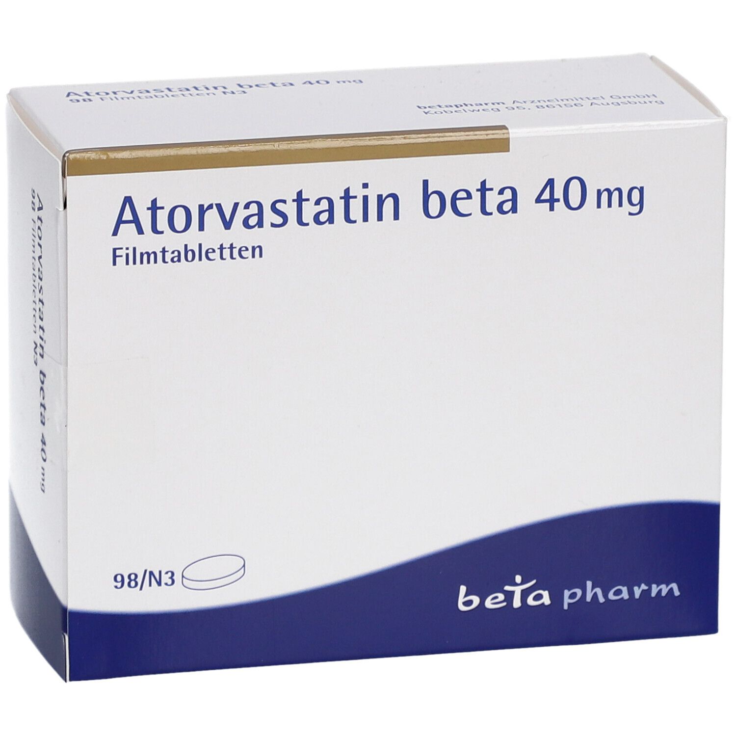 ATORVASTATIN beta 40 mg Filmtabletten
