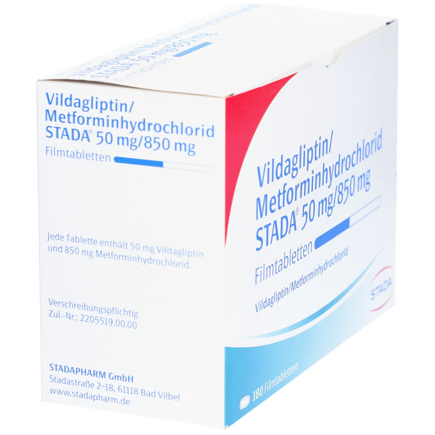 VILDAGLIPTIN/Metformin Stada 50 mg/850 mg Filmtab. 30 St Filmtabletten