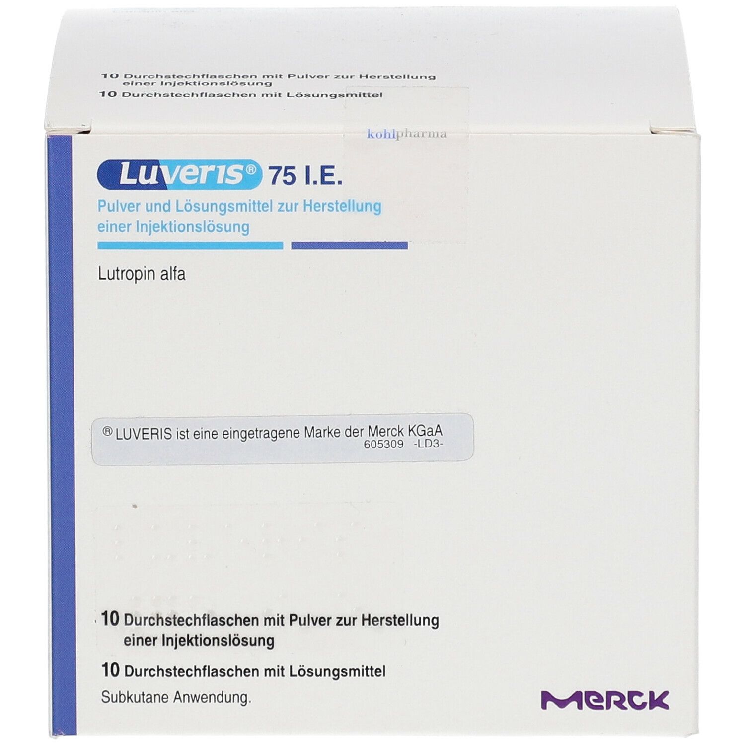 LUVERIS 75 I.E. Plv.u.Lsm.z.H.e.Injektionslsg.