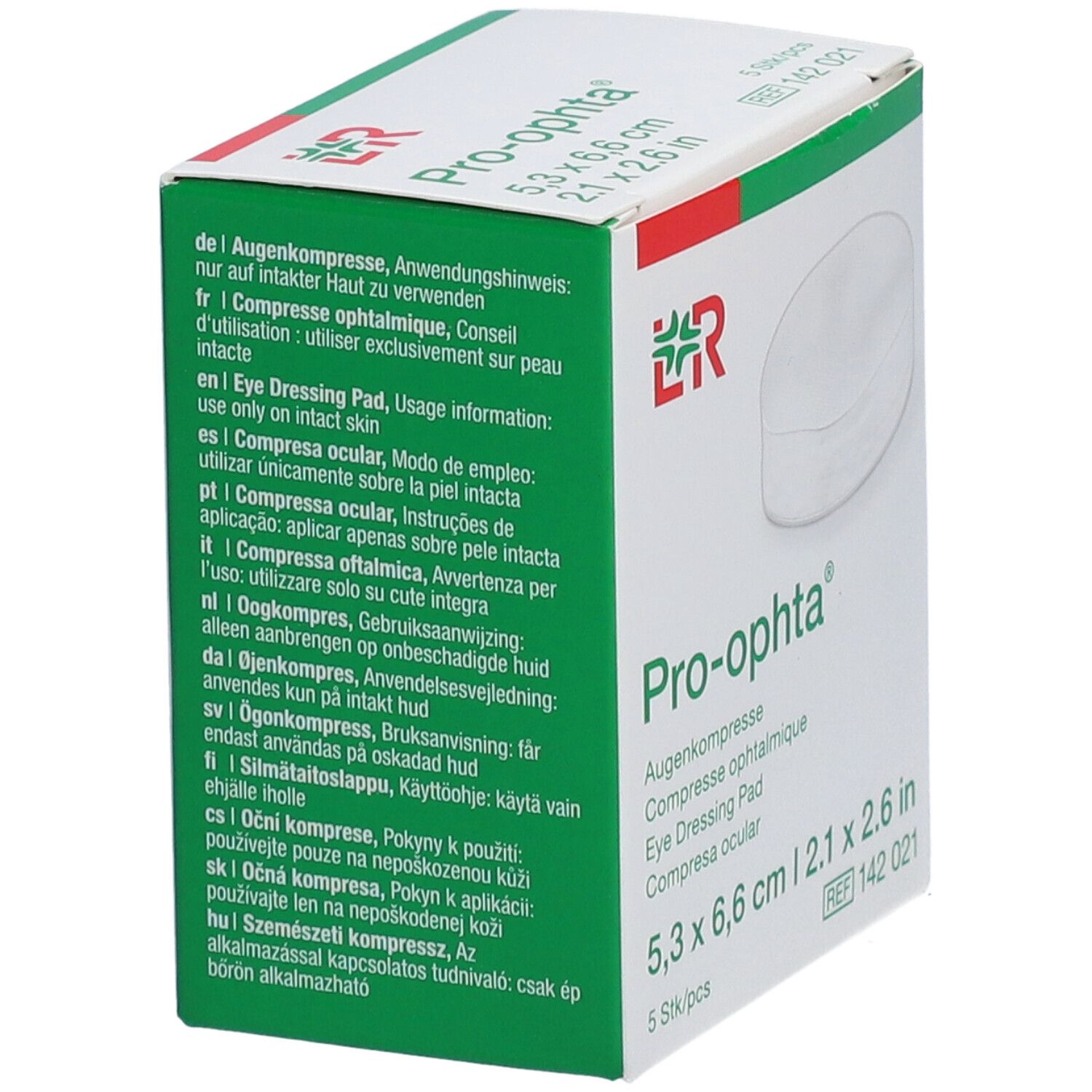 Pro-ophta Augenkompresse 5.3x6.6cm