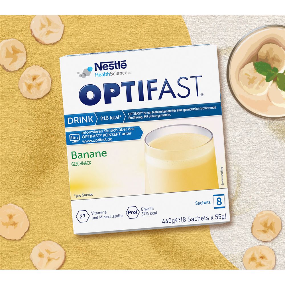 Optifast Drink Banane Pulver 8x55 g