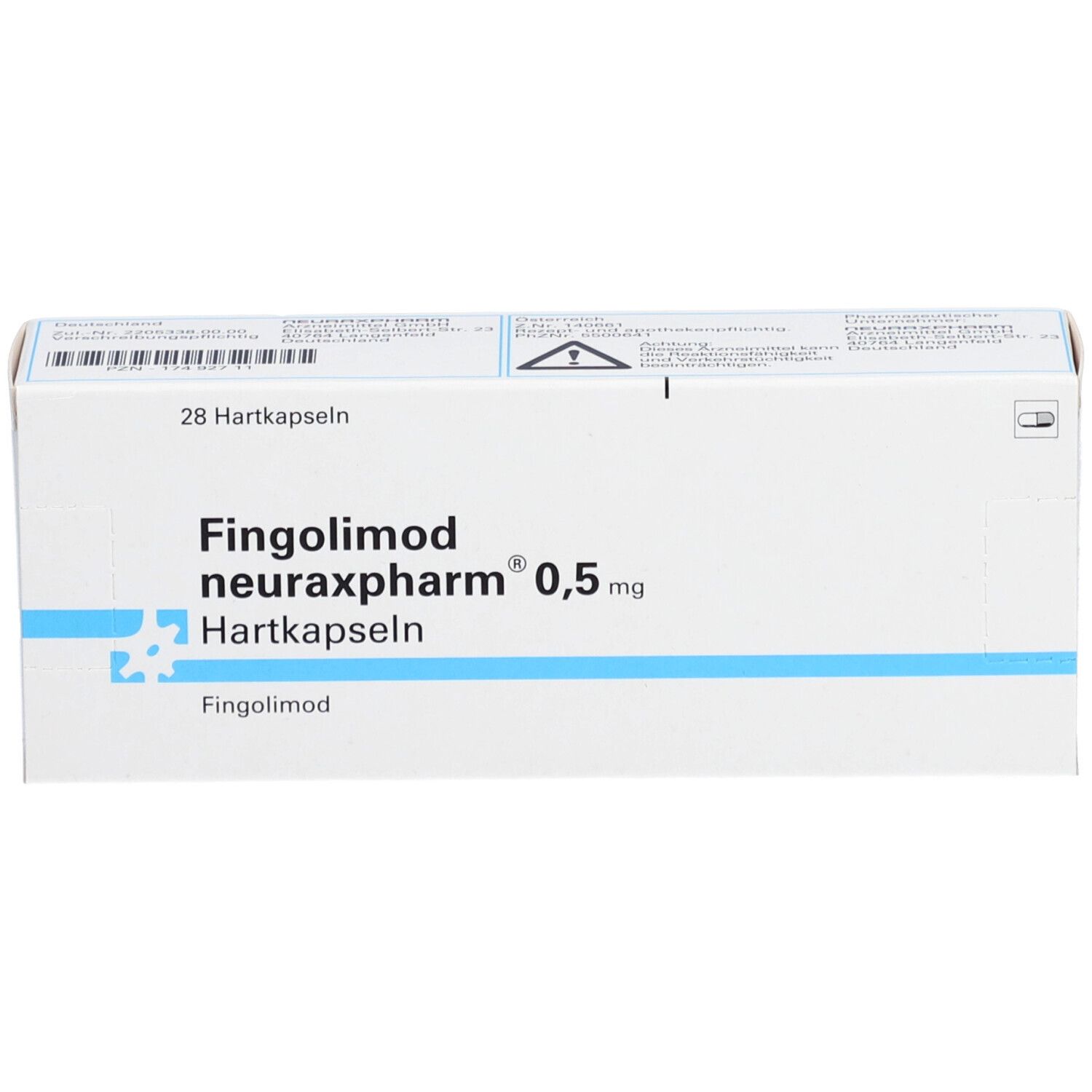 FINGOLIMOD neuraxpharm 0,5 mg Hartkapseln