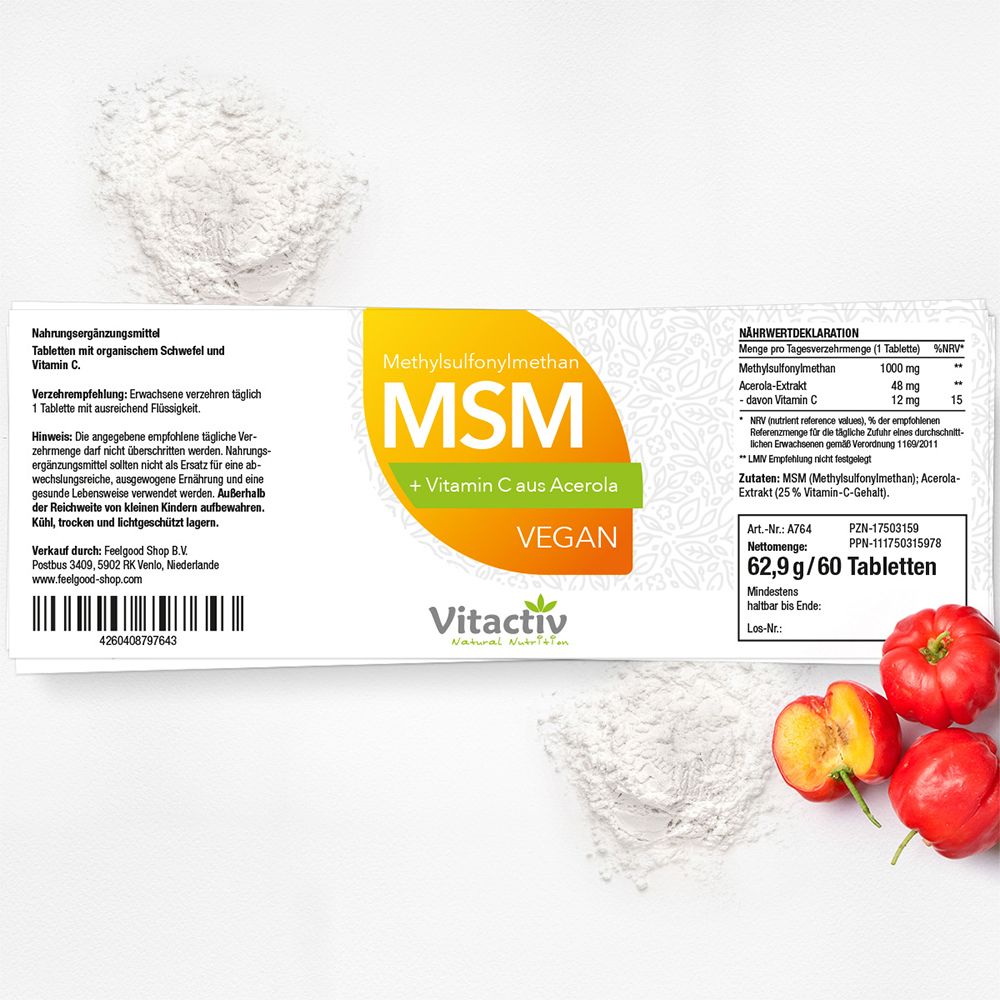 MSM 1000+Vitamin C Tabletten 60 St