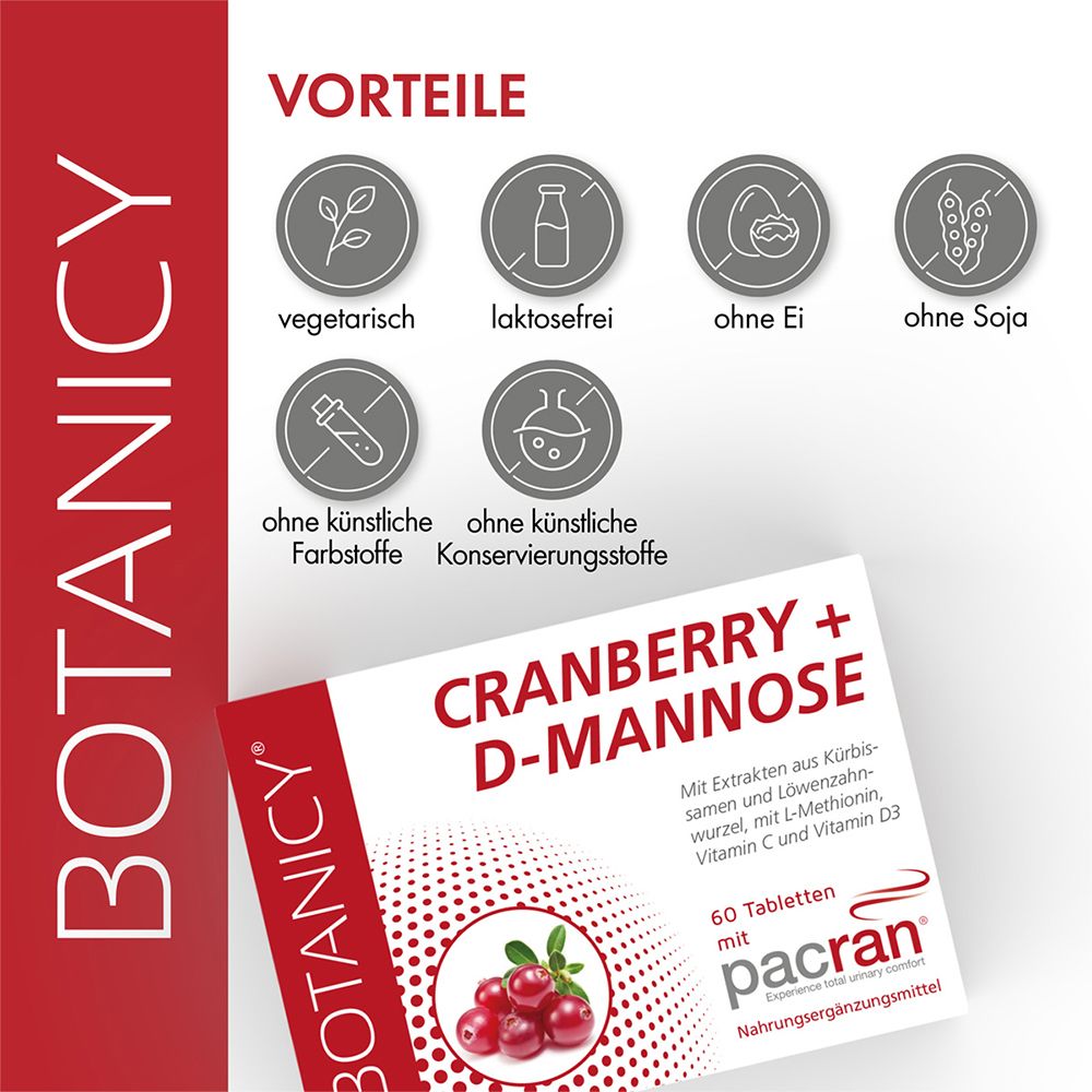 BOTANICY Cranberry + D-Mannose