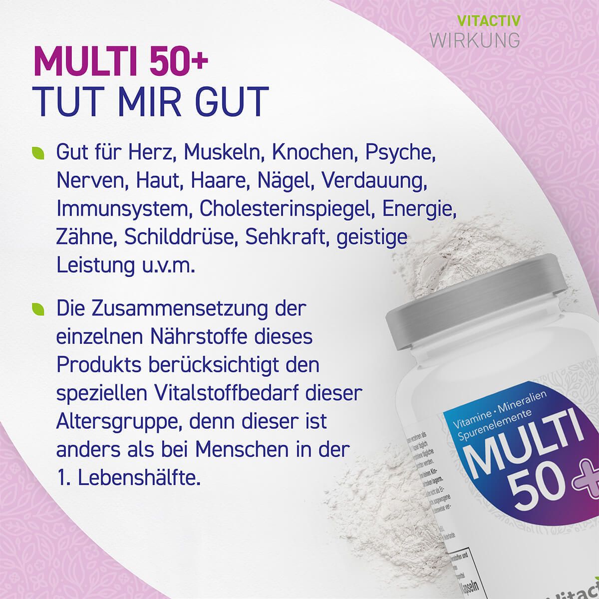 Multi 50+ Vitamin- & Mineralstoff-Komplex Kapseln 60 St