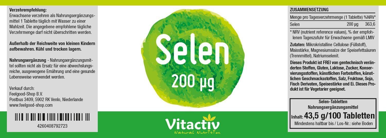 Vitactiv Selen 200 µg