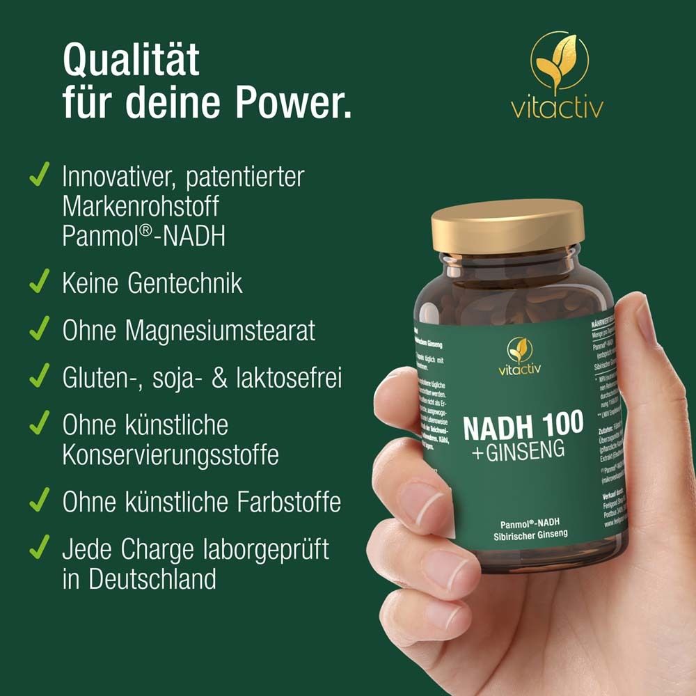 Vitactiv NADH 100 + Ginseng