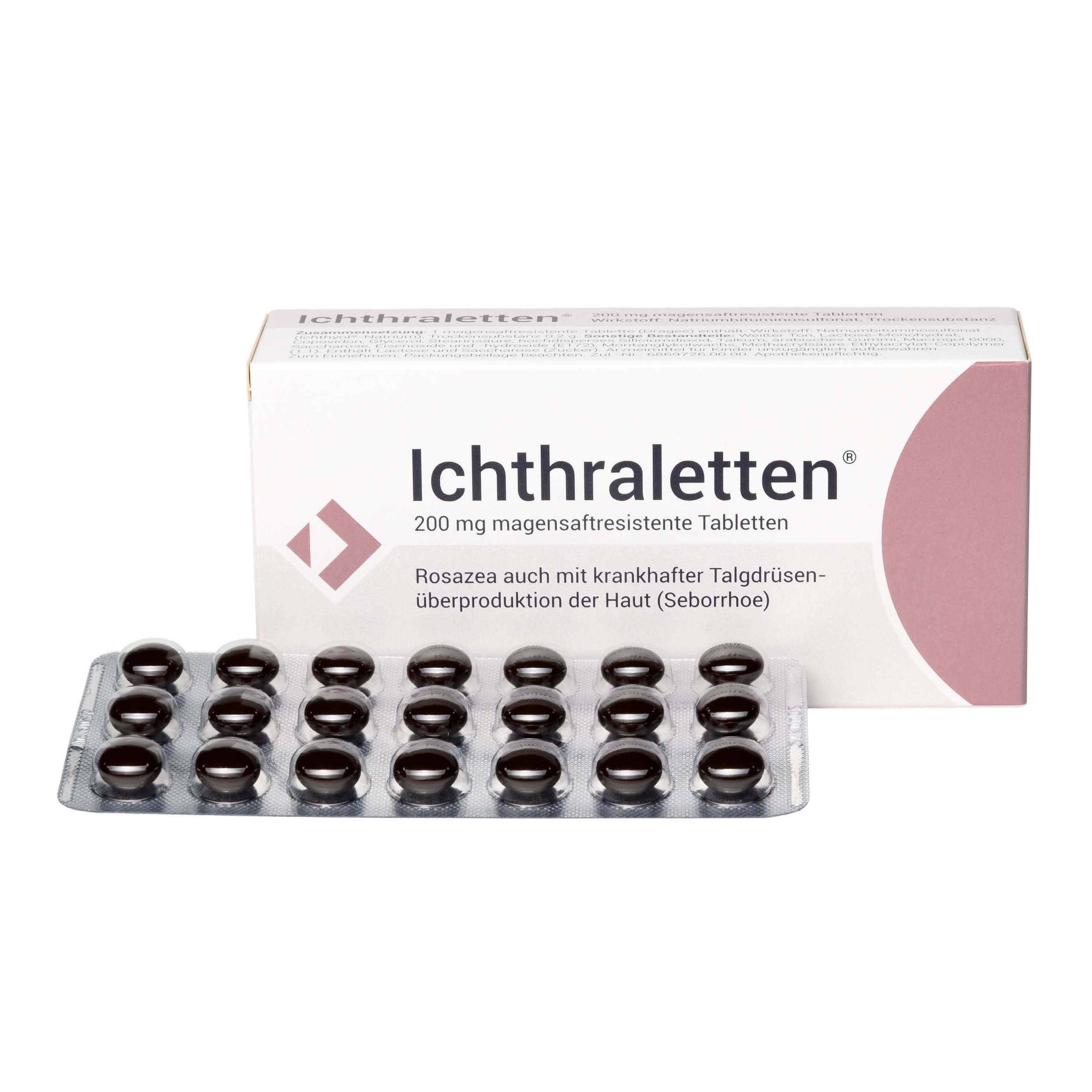 Ichthraletten 200 mg magensaftresistente Tabletten 168 St magensaftresistent