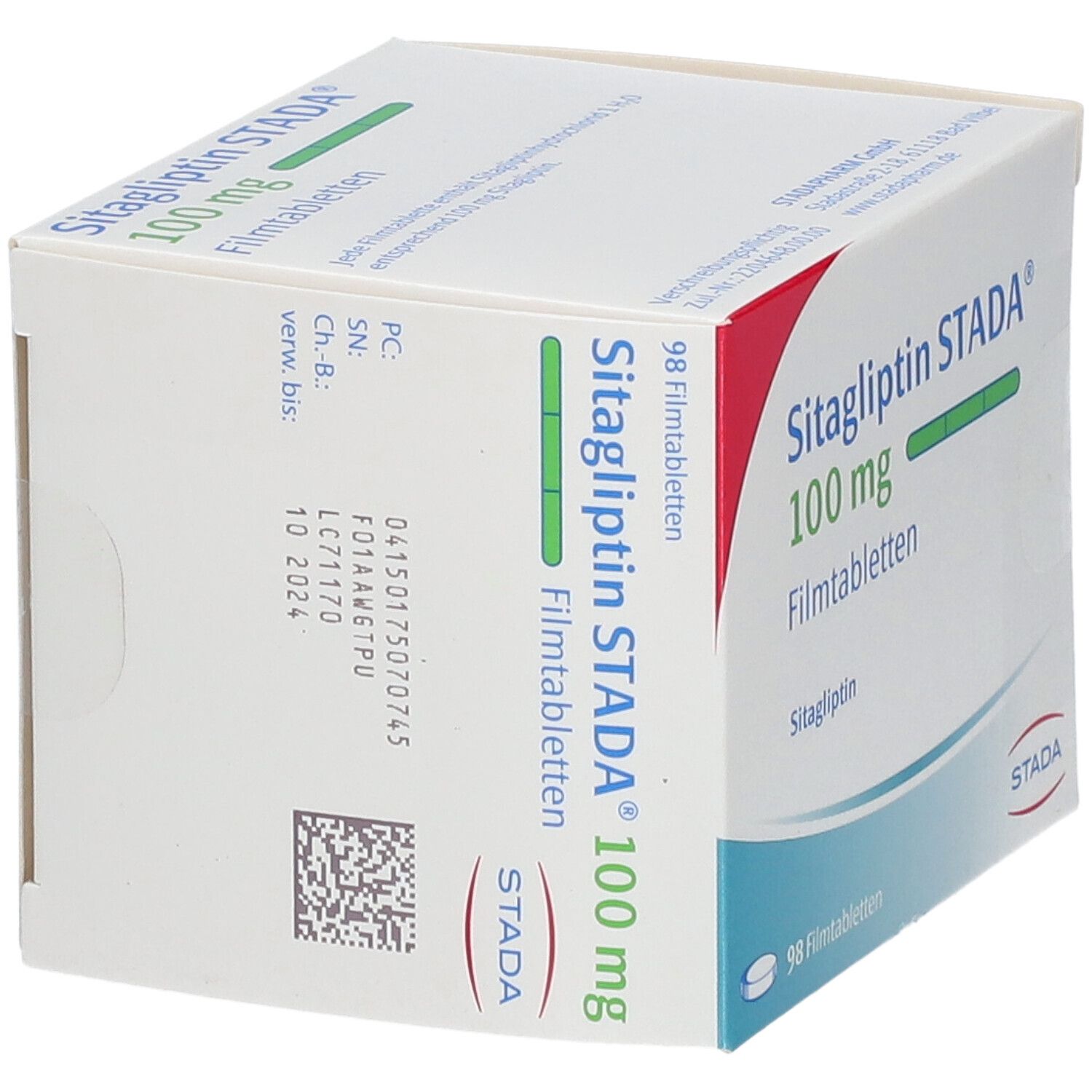 Sitagliptin Stada 50 mg Filmtabletten 98 St