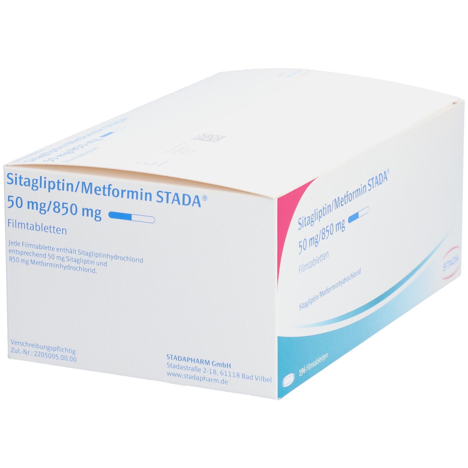 SITAGLIPTIN/Metformin Puren 50 mg/850 mg Filmtabl. 196 St Filmtabletten