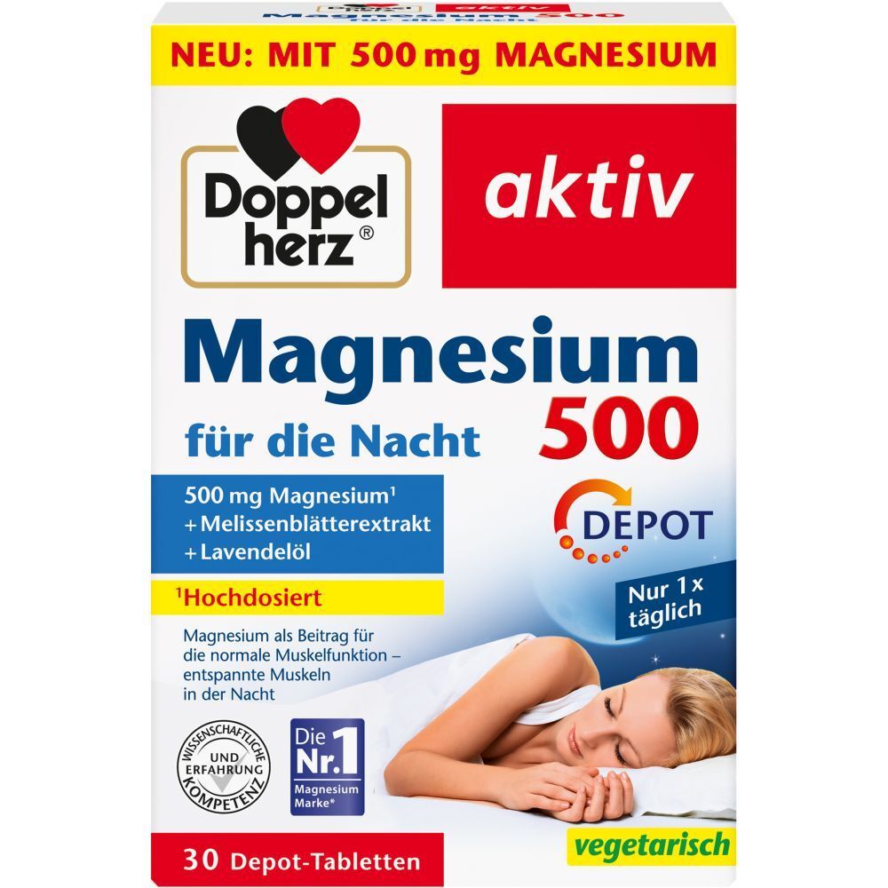 Doppelherz® akitv Magnesium 500 für die Nacht