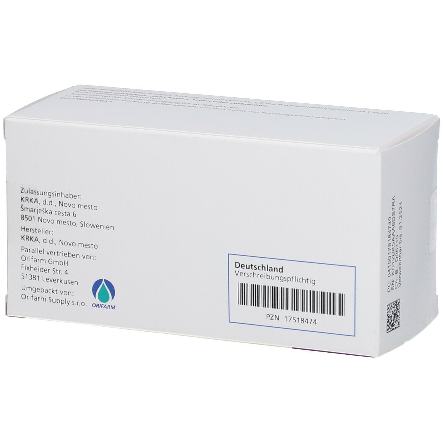 OPRYMEA 1,05 mg Retardtabletten