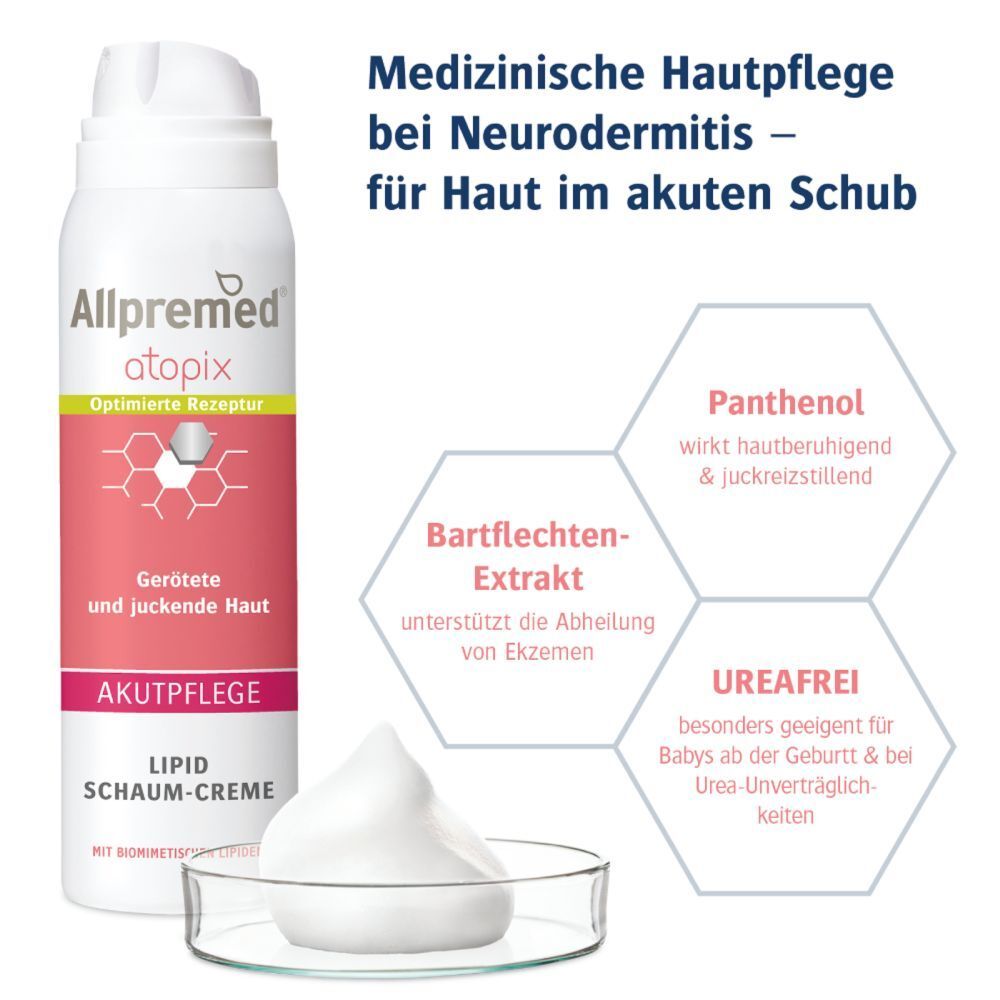 Allpremed atopix Lipid Schaum-Creme AKUTPFLEGE