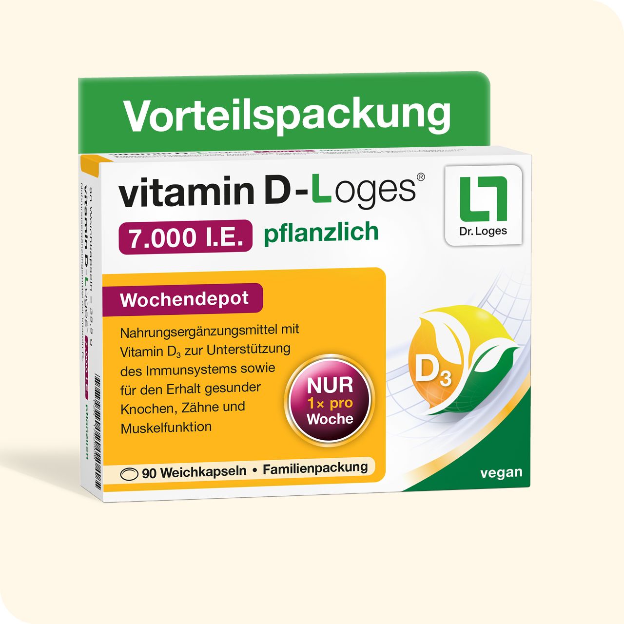 vitamine D-Loges® 7.000 U.i. végétale