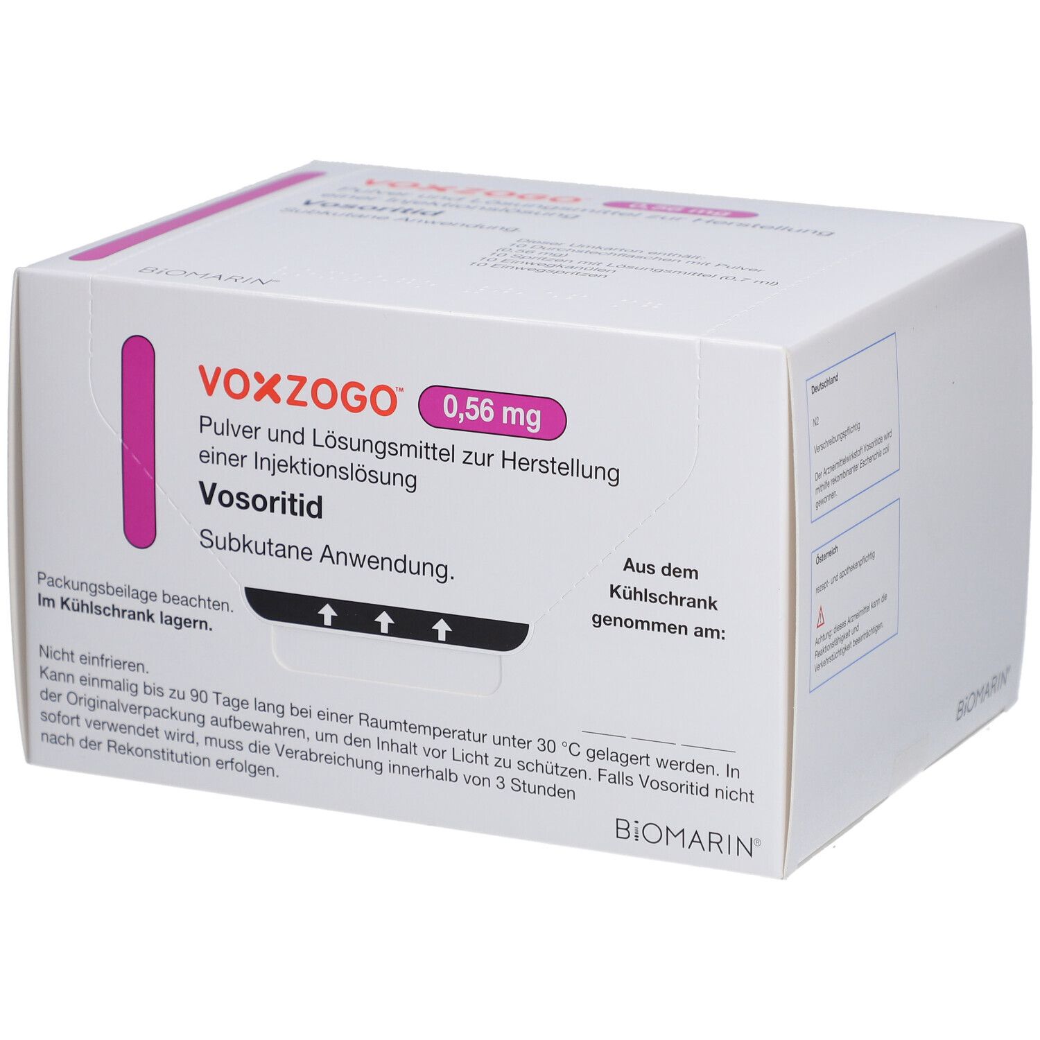 VOXZOGO 0,56 mg Plv.u.Lösungsm.z.Her.e.Inj.-Lsg.