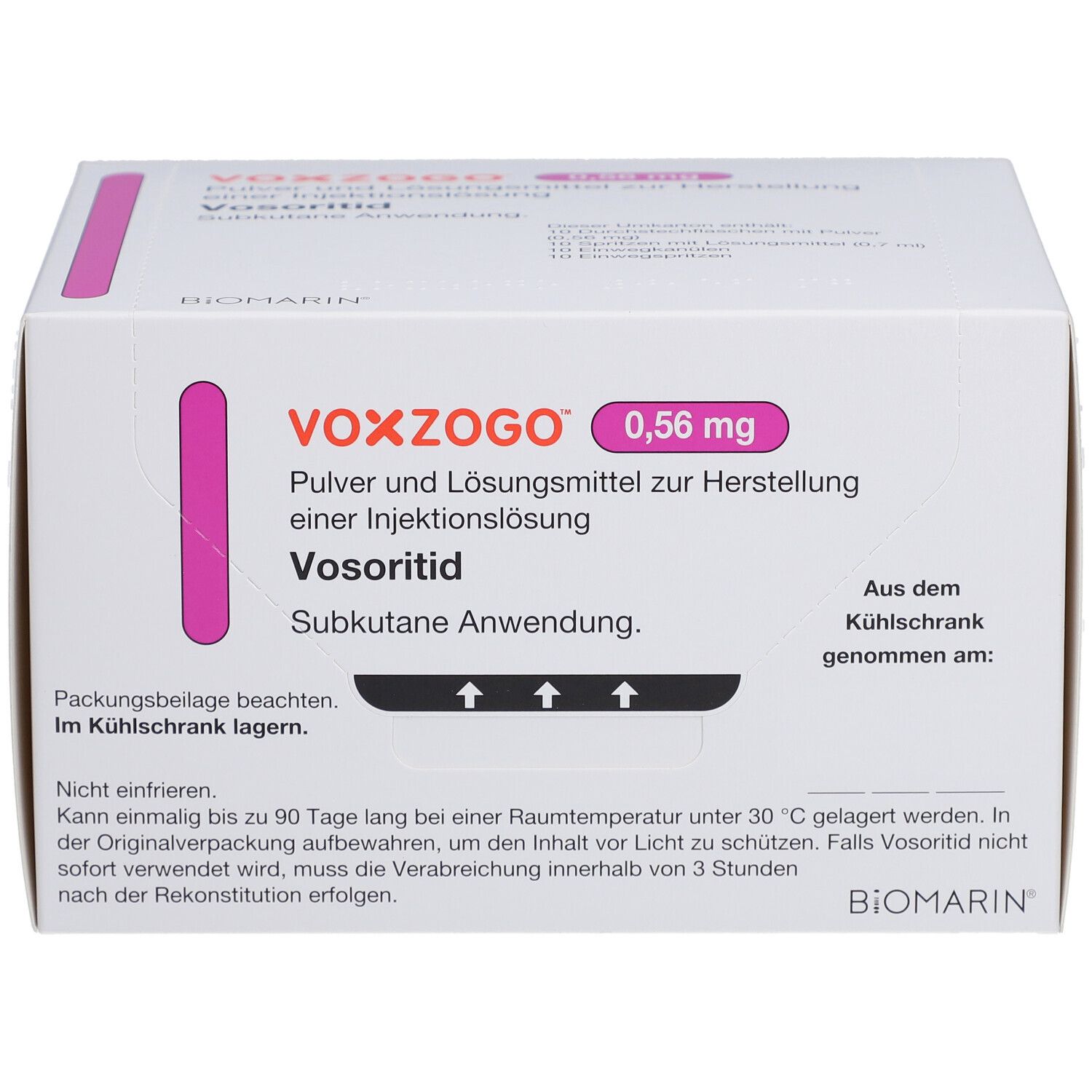VOXZOGO 0,56 mg Plv.u.Lösungsm.z.Her.e.Inj.-Lsg.
