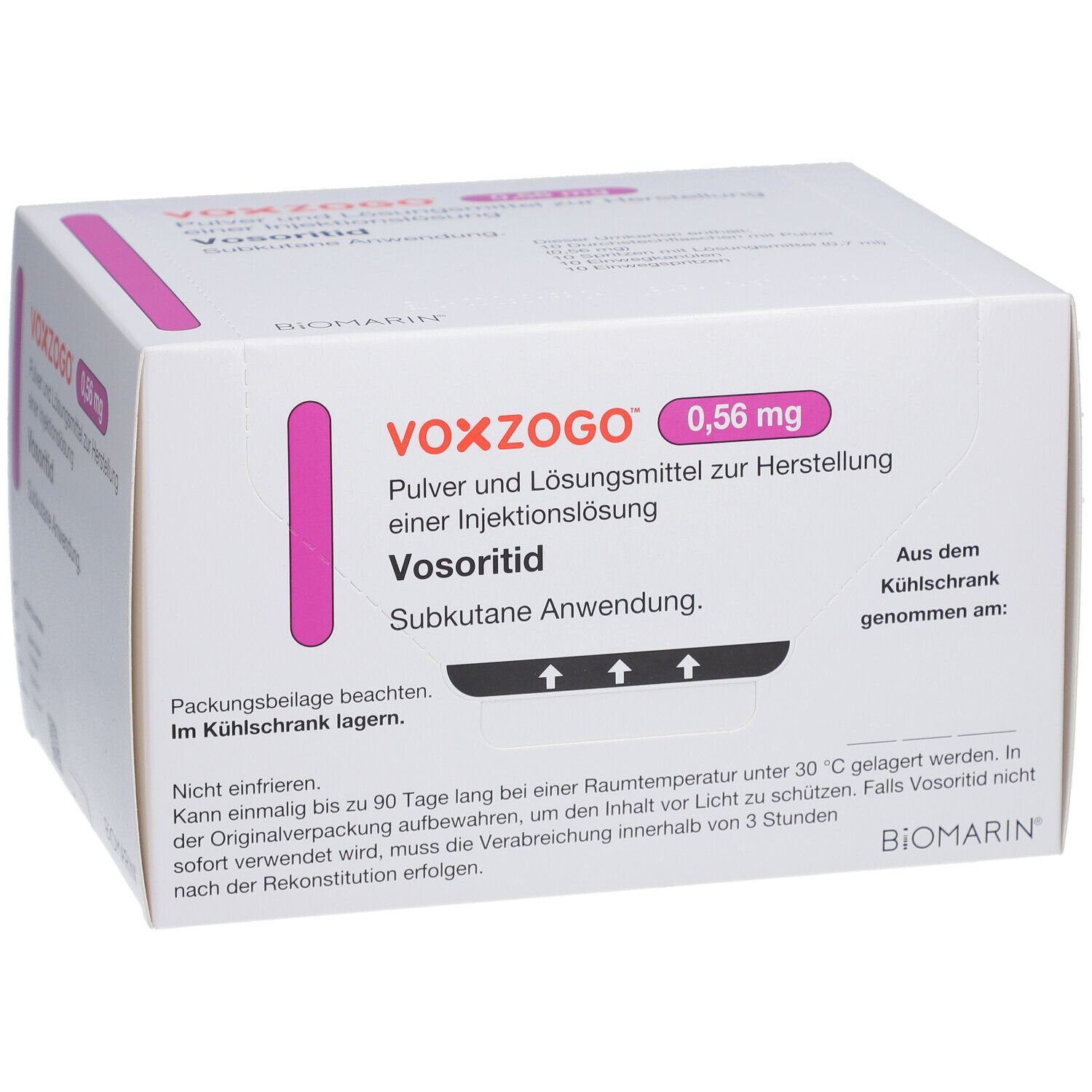 VOXZOGO 0,56 mg Plv.u.Lösungsm.z.Her.e.Inj.-Lsg.
