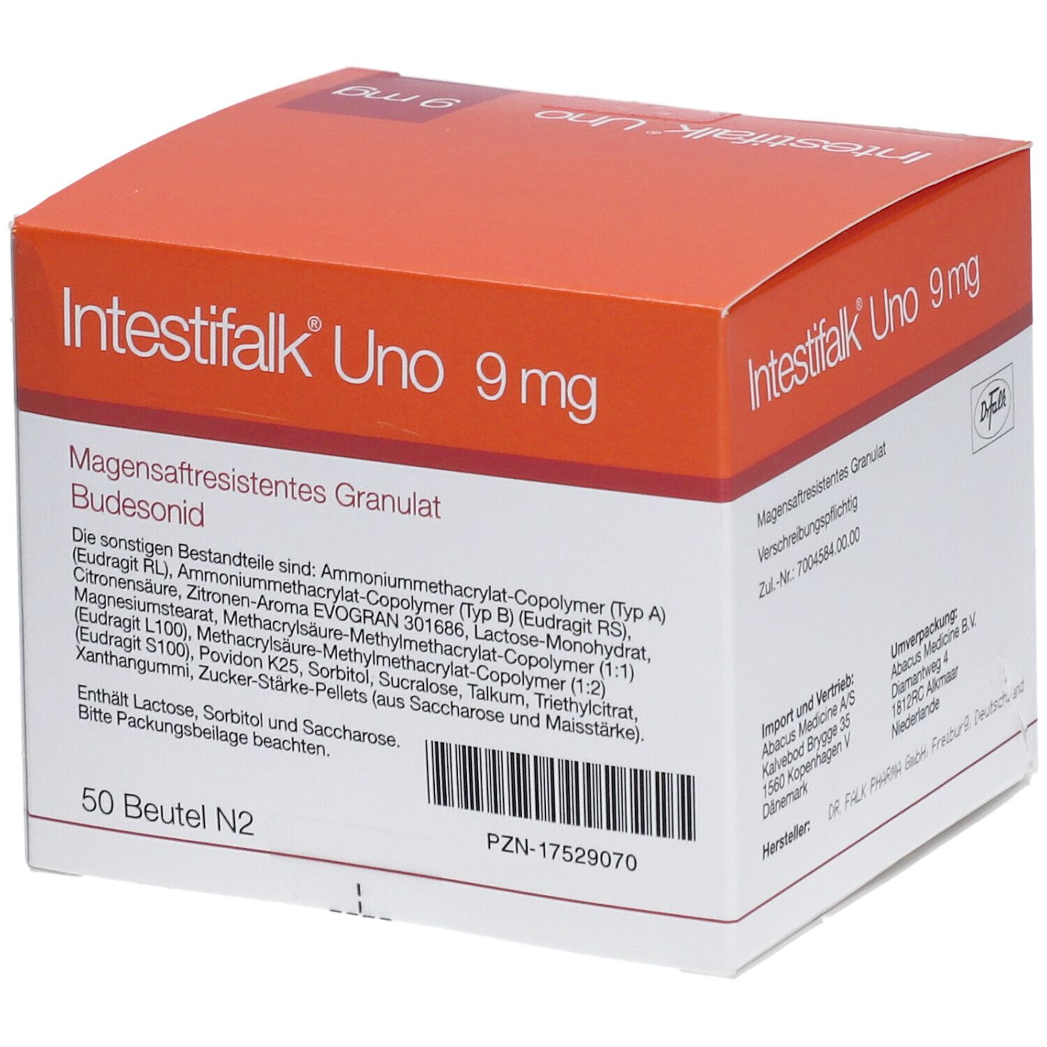 INTESTIFALK Uno 9 mg magensaftresistentes Granulat