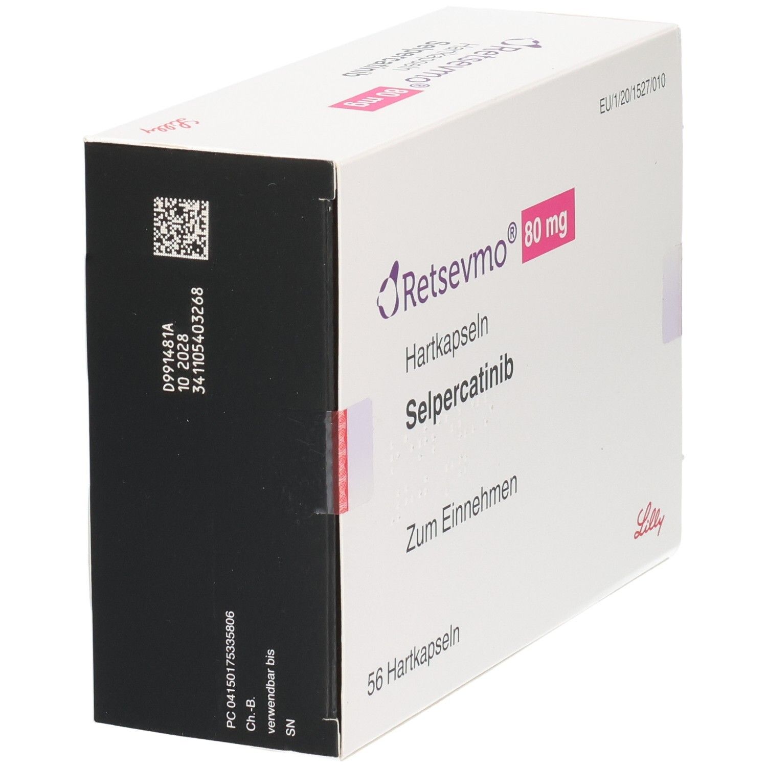 Retsevmo Selpercatinib 80 mg Hartkapseln, 56 Stück.