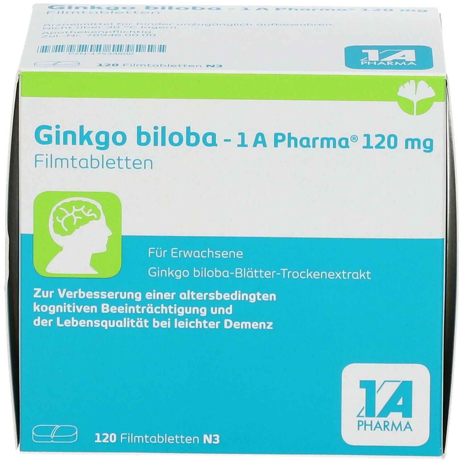 Ginkgo biloba – 1 A Pharma® 120 mg