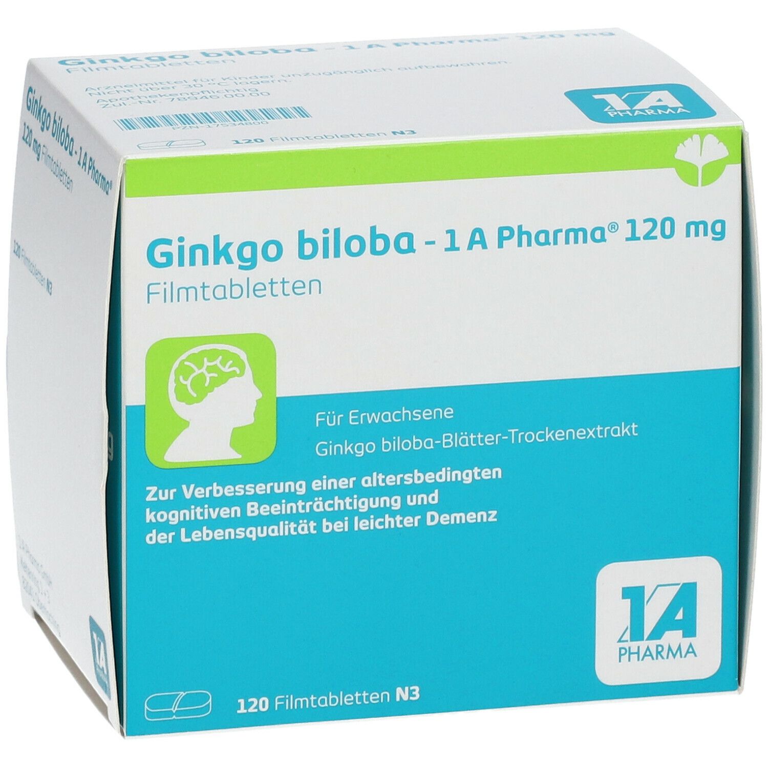 Ginkgo biloba – 1 A Pharma® 120 mg