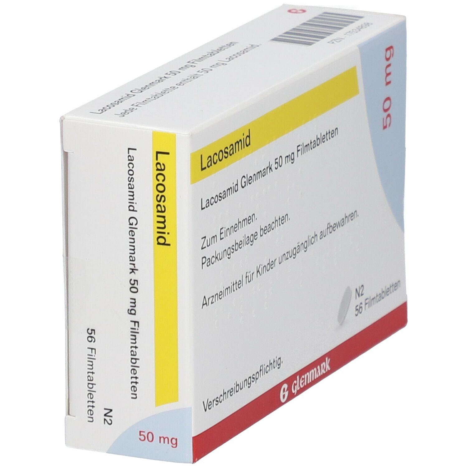 Lacosamid Glenmark 50 mg Filmtabletten 56 St