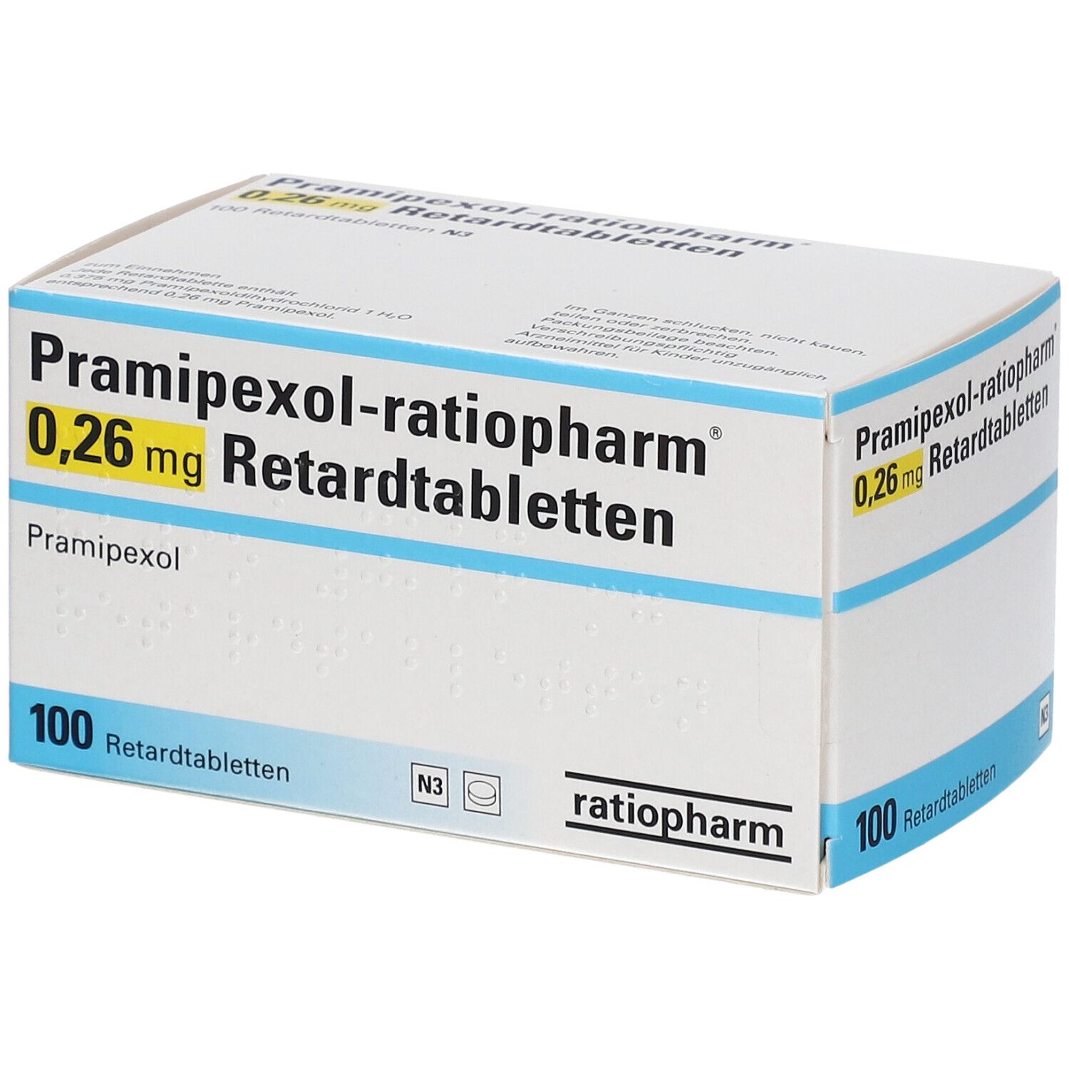 Pramipexol-ratiopharm® 0,26 mg