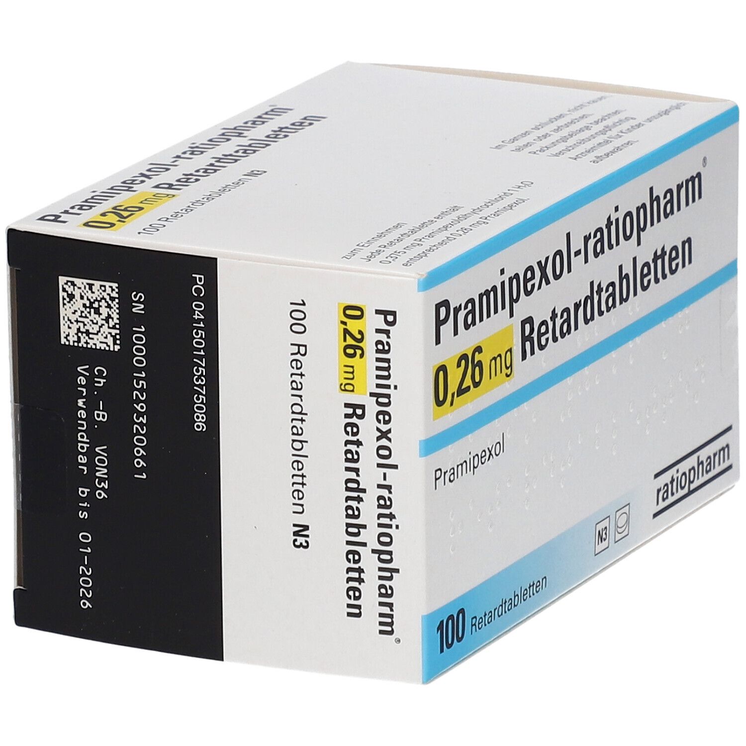 Pramipexol-ratiopharm® 0,26 mg