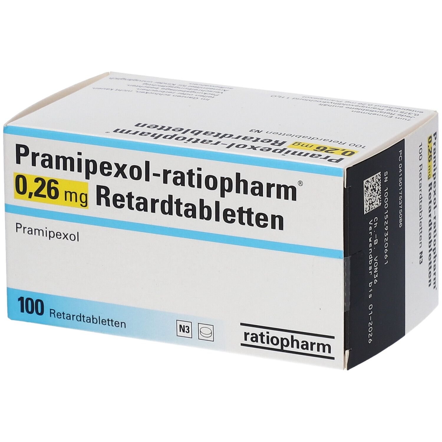 Pramipexol-ratiopharm® 0,26 mg