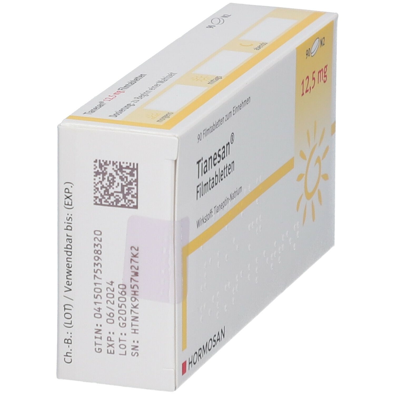 Tianesan 12,5 mg Filmtabletten 90 St