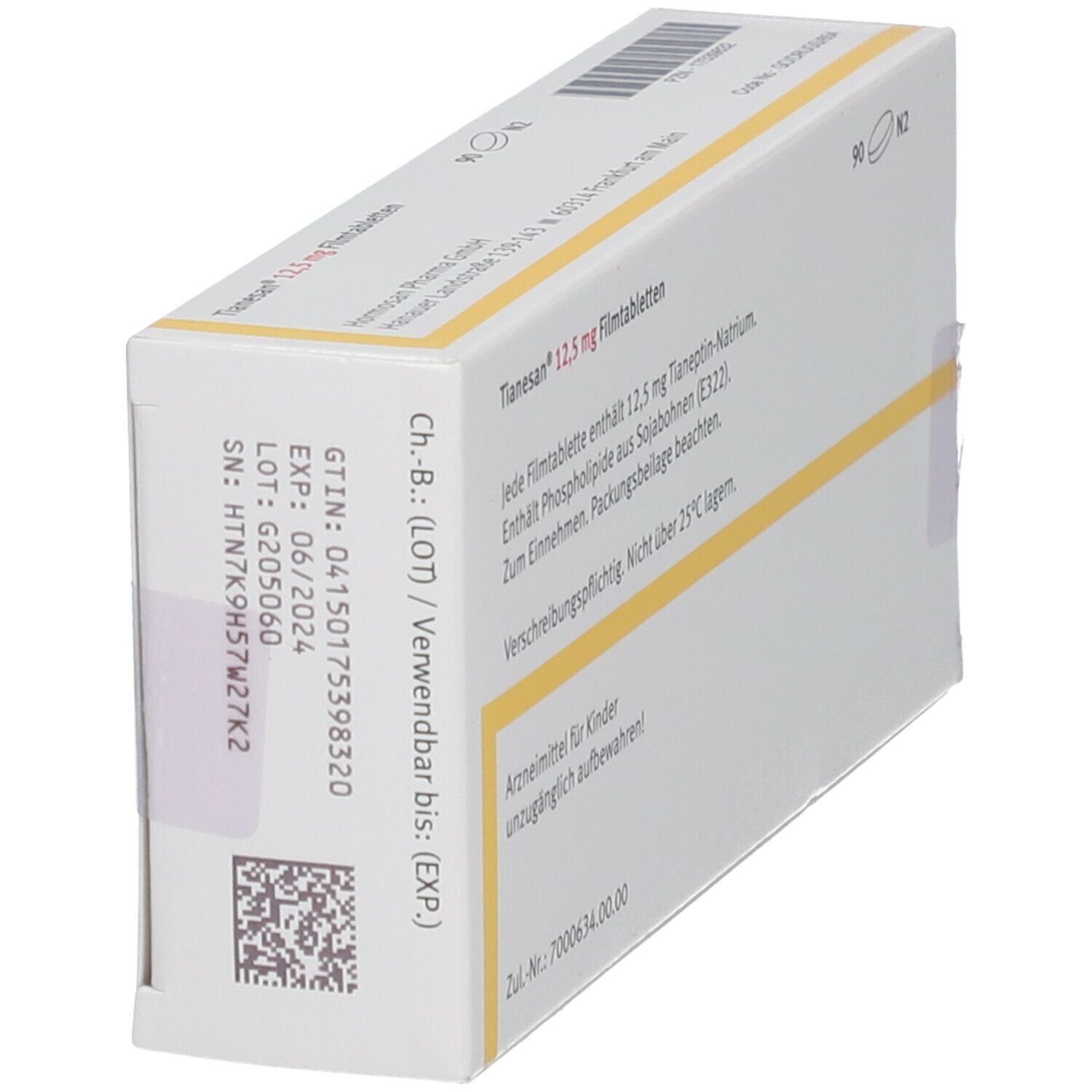 TIANESAN 12,5 mg Filmtabletten