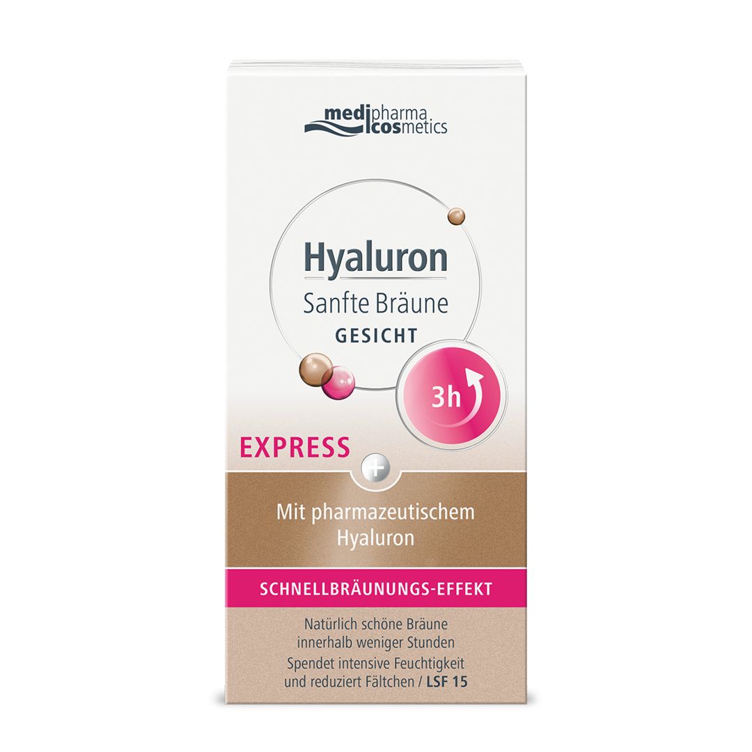 medipharma cosmetics Hyaluron Sanfte Bräune Express Gesicht