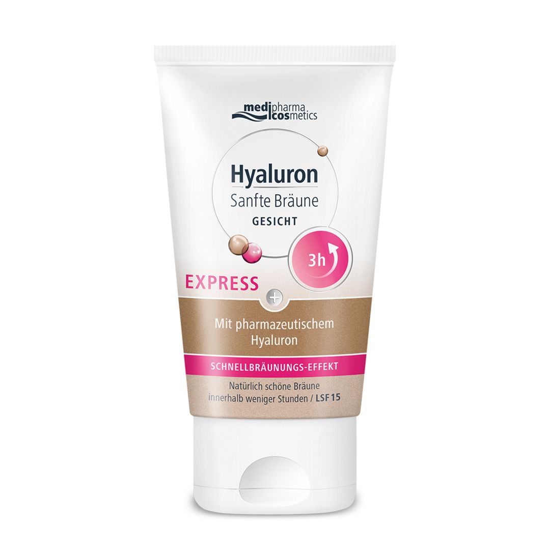 medipharma cosmetics Hyaluron Sanfte Bräune Express Gesicht