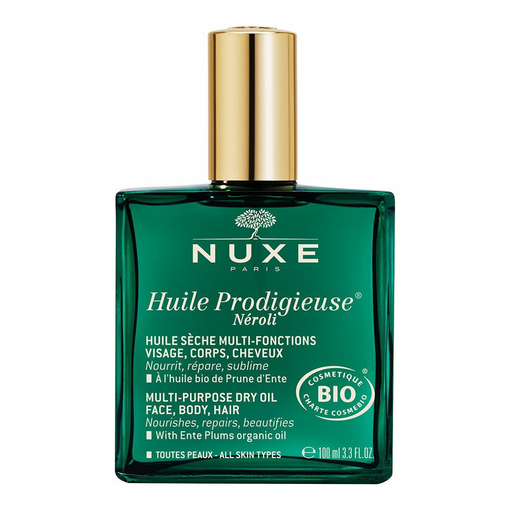 NUXE Huile Prodigieuse® Néroli 3-in-1 schnelleinziehendes Pflegeöl für Gesicht, Haut und Haare