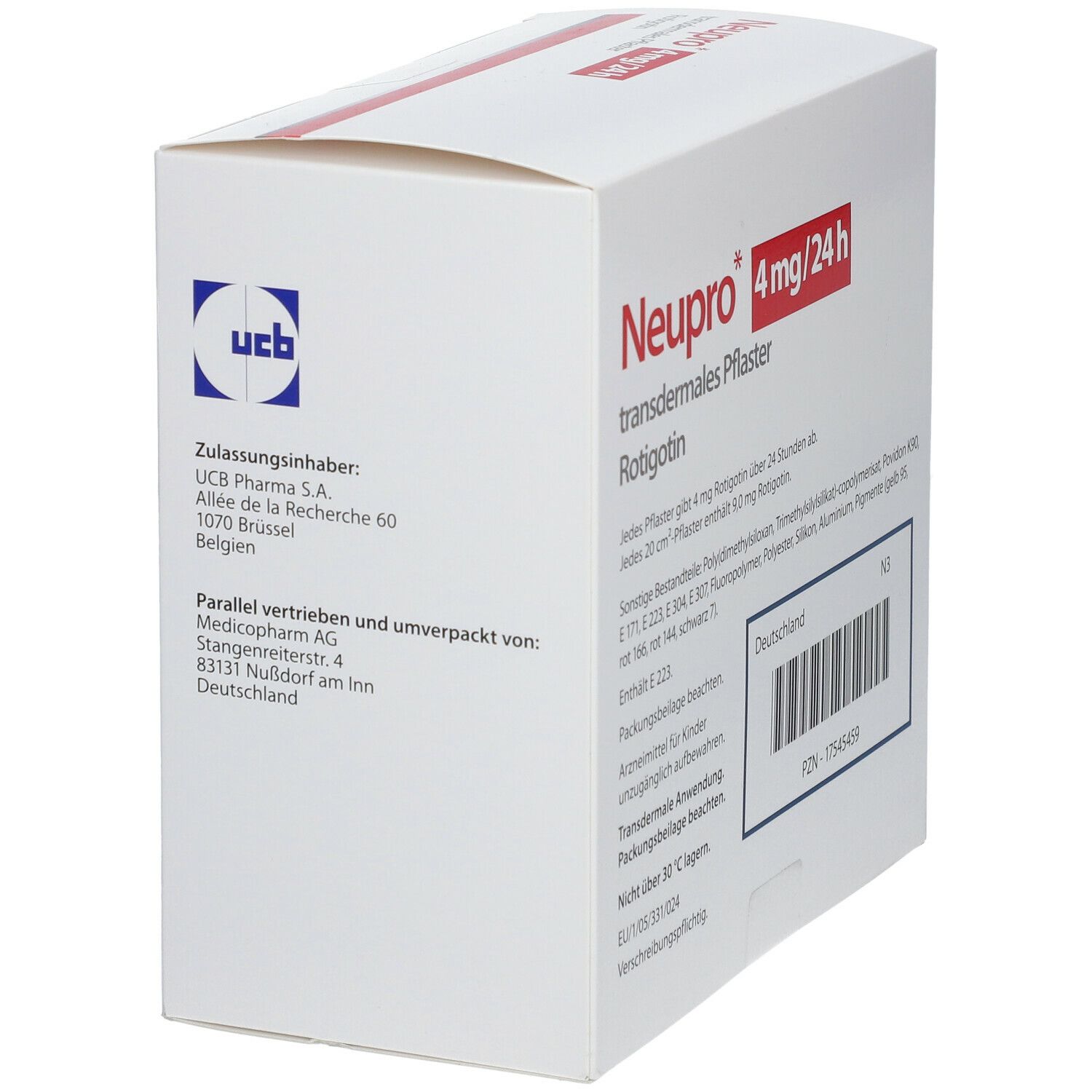 NEUPRO 4 mg/24 h transdermale Pflaster