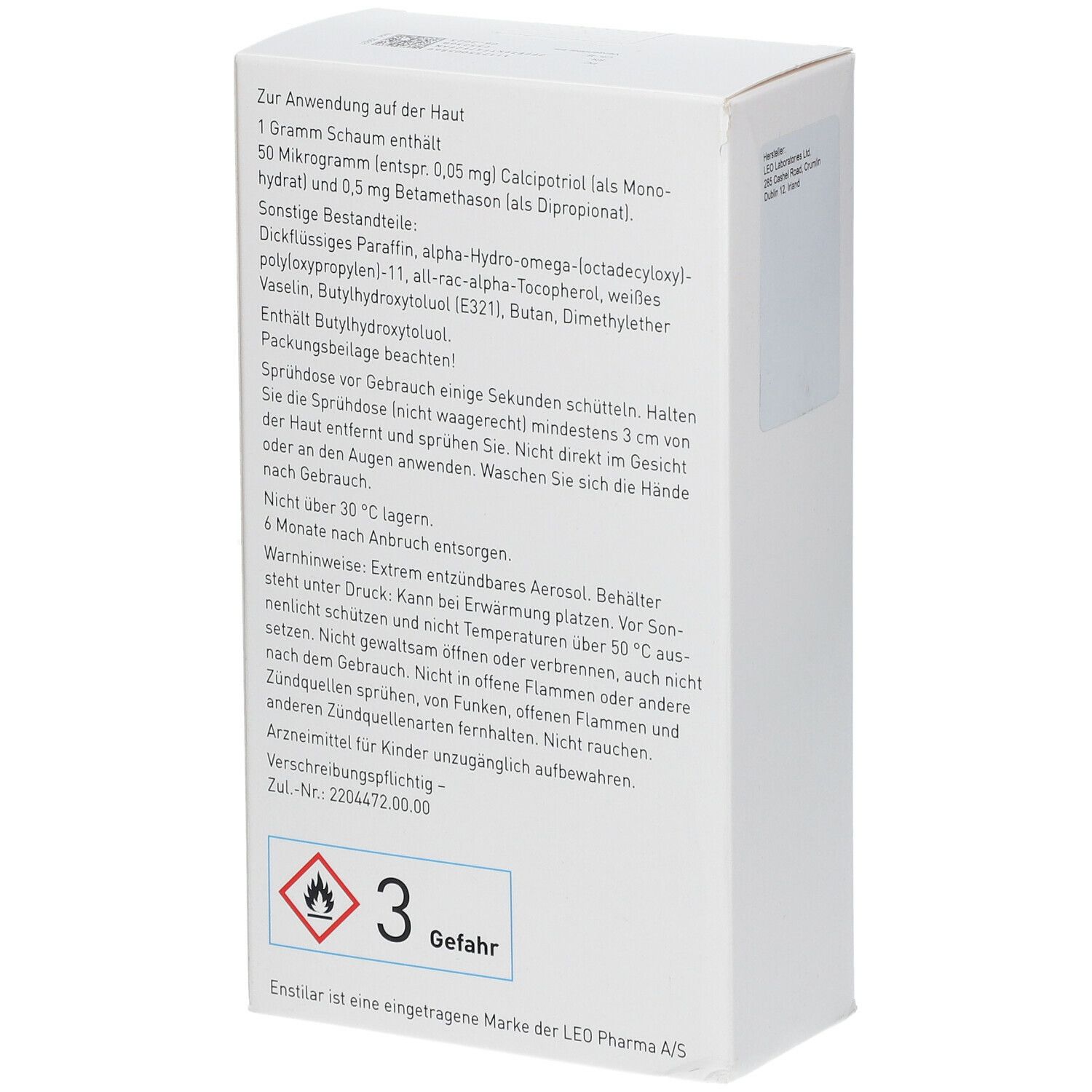 ENSTILAR 50 µg/g + 0,5 mg/g Schaum z.Anw.a.d.Haut